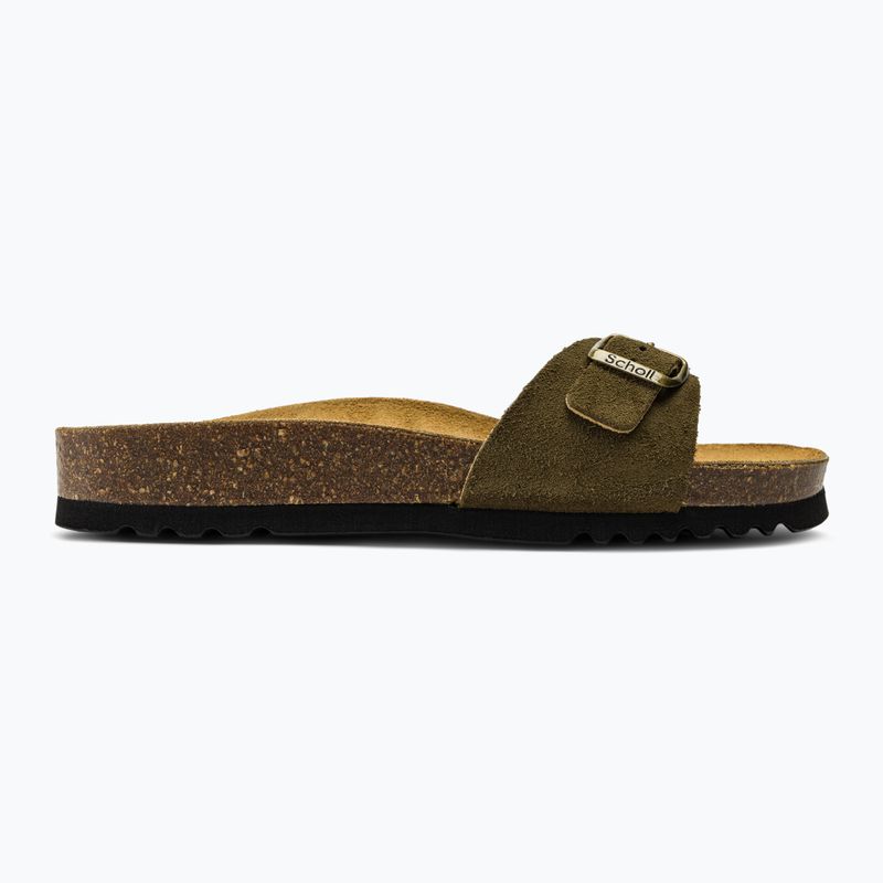 Scholl Estelle Sue khaki women's slides 2