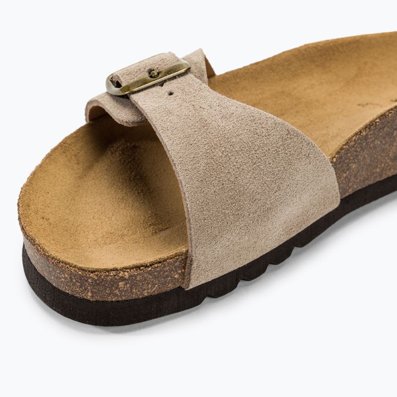 Scholl Estelle Sue dark beige women's slides 7