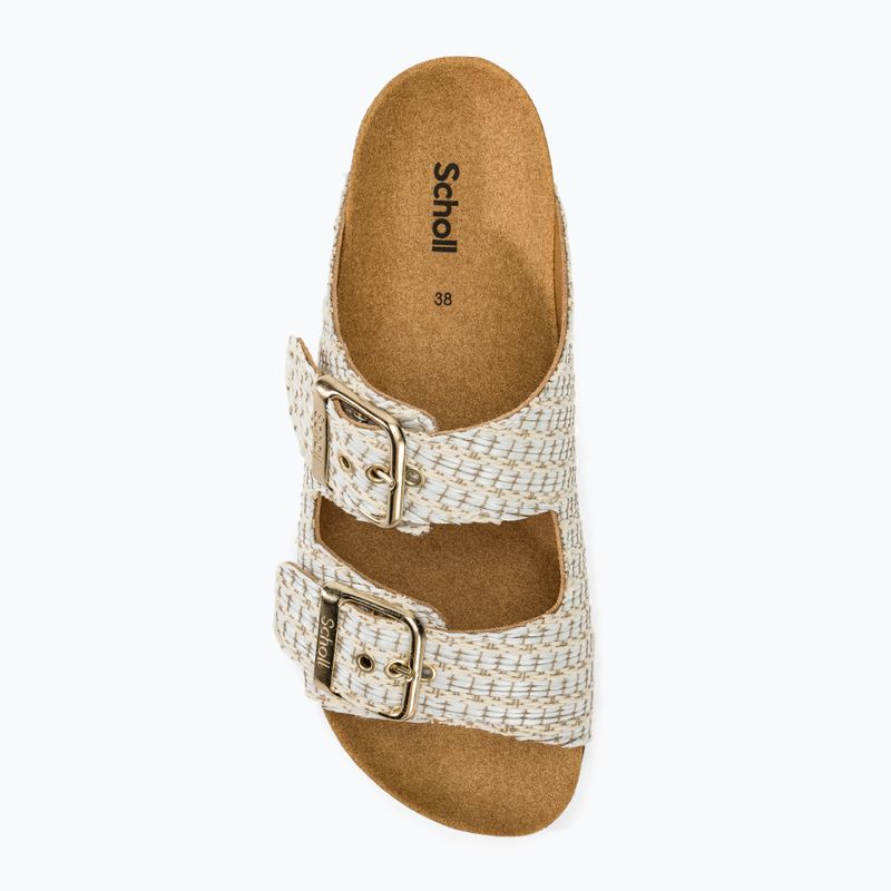 Women's slides Scholl Noelle Raf Te white 5