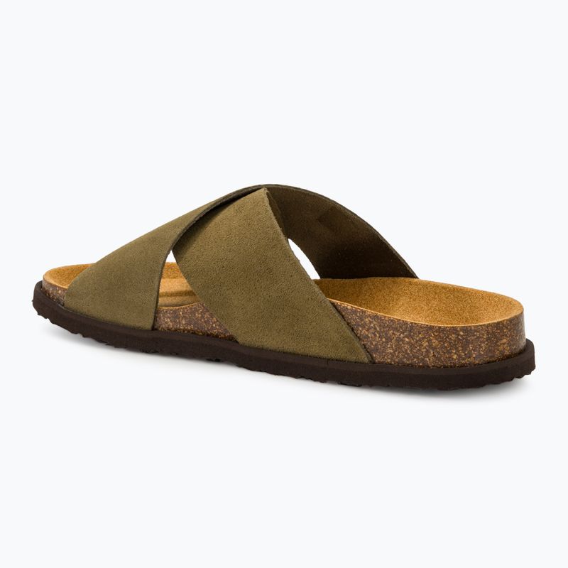Men's Scholl Leon Sue Hdjmb military green slides 3