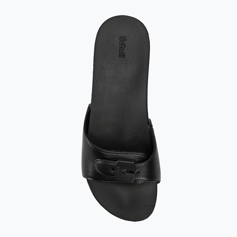 Women's slides Scholl Pescura Flat Aqua Eva black 5