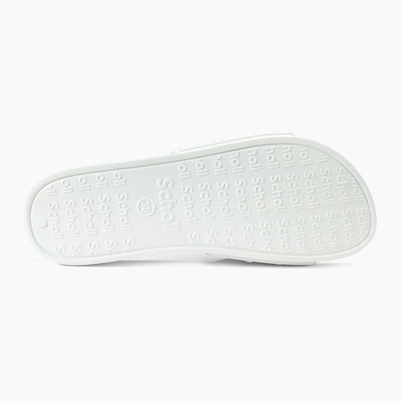 Women's Scholl Pescura Flat Aqua Eva off white slides 4