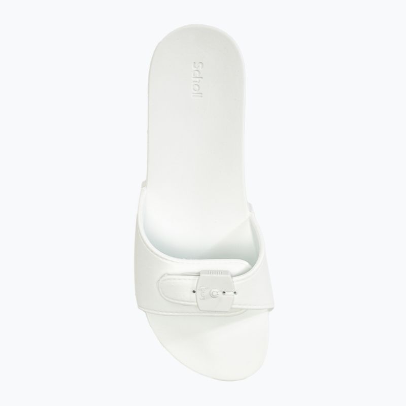 Women's Scholl Pescura Flat Aqua Eva off white slides 5