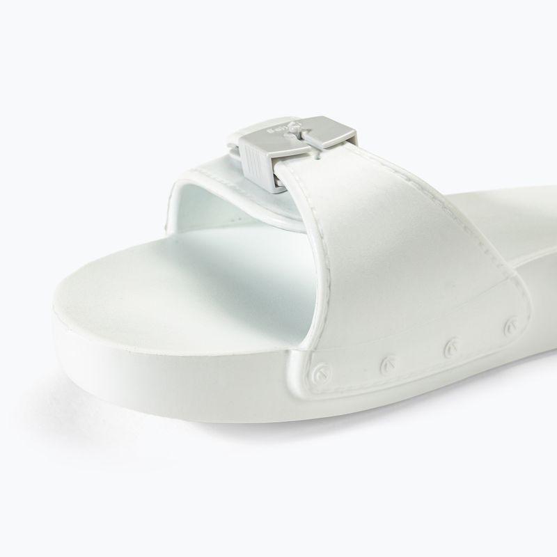 Women's Scholl Pescura Flat Aqua Eva off white slides 7