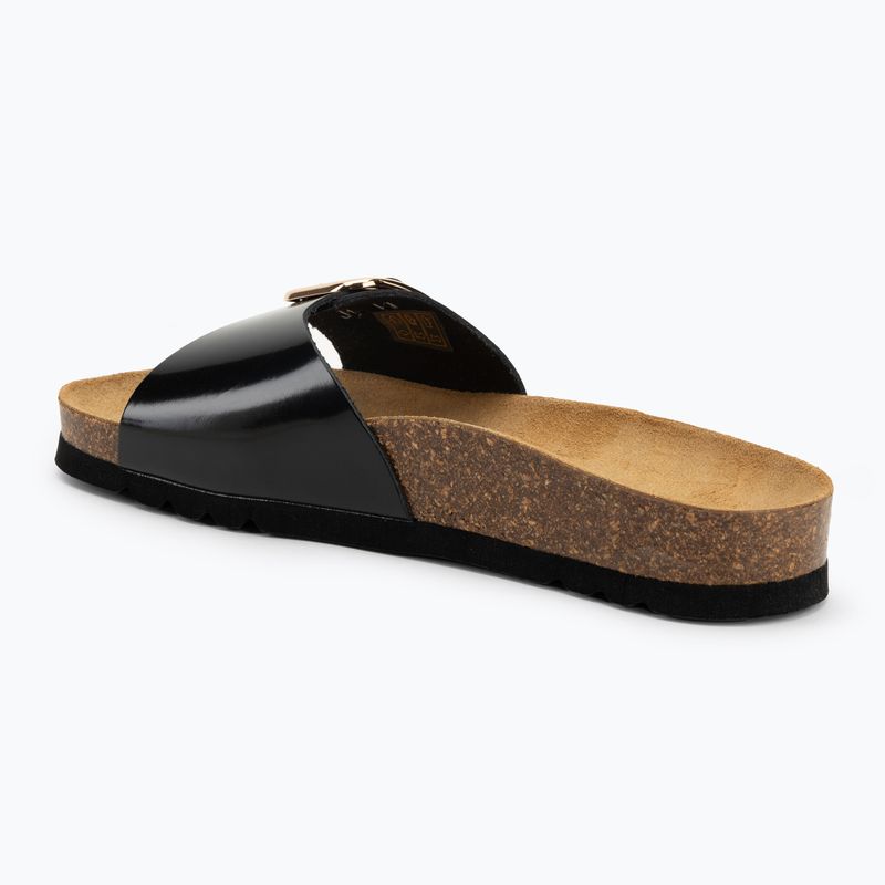 Scholl Kathleen Printed Leather women's flip-flops black 3