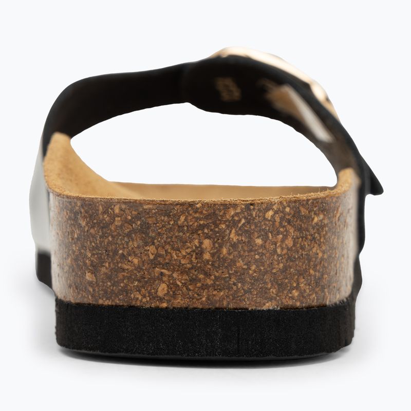 Scholl Kathleen Printed Leather women's flip-flops black 6