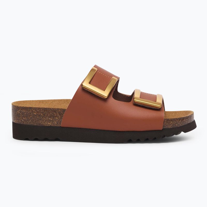 Women's flip-flops Scholl Monterey 2 Straps Ad Med camel 2