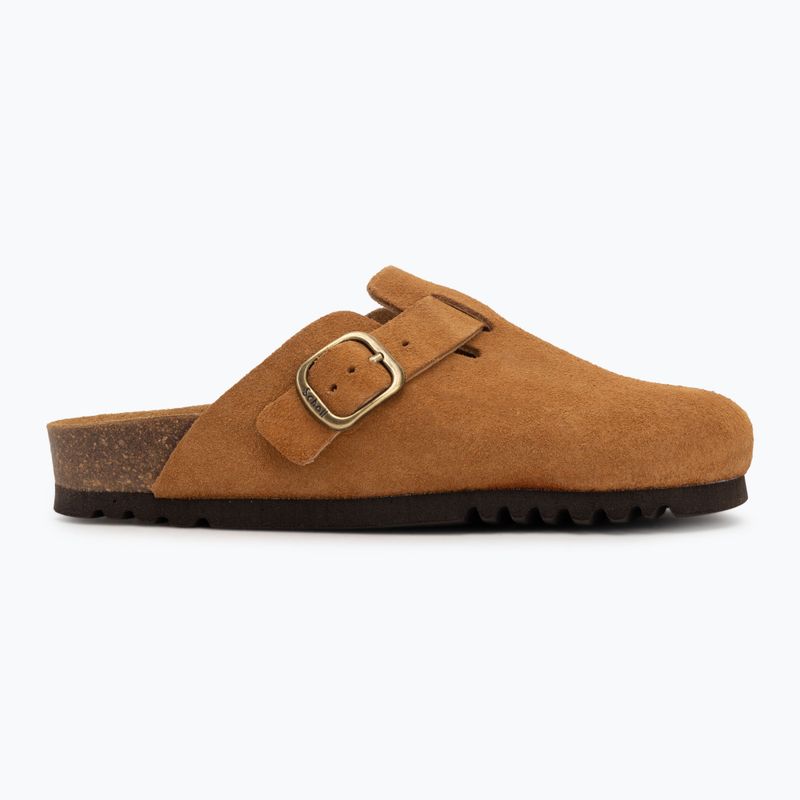 Women's Scholl Fae Suede cognac flip-flops 2