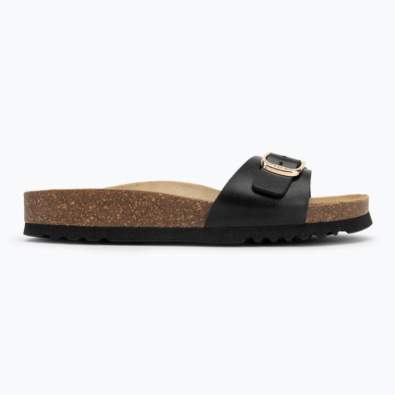 Scholl Estelle Laminated black women's flip-flops 2