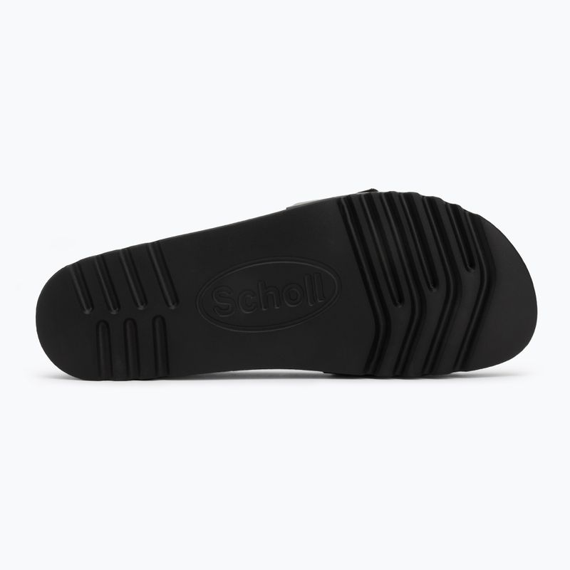 Scholl Estelle Laminated black women's flip-flops 4