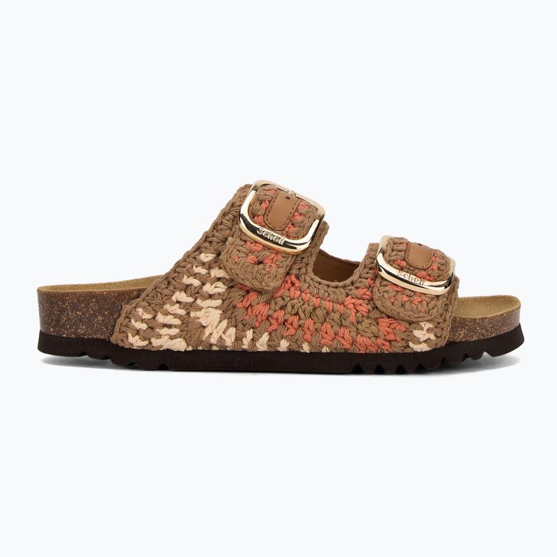Scholl Noelle Crochet bude/light brown/cognac women's flip-flops 2