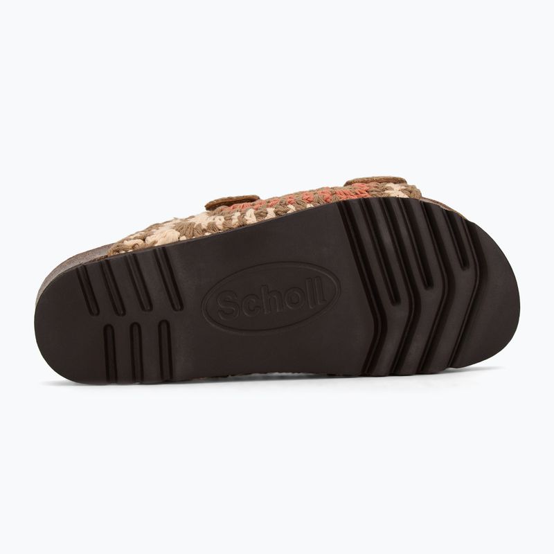 Scholl Noelle Crochet bude/light brown/cognac women's flip-flops 4