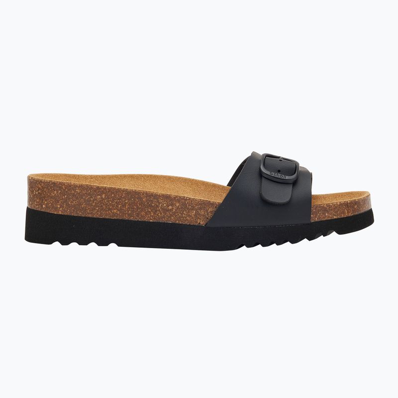 Scholl women's flip-flops Ginni Wide Med black