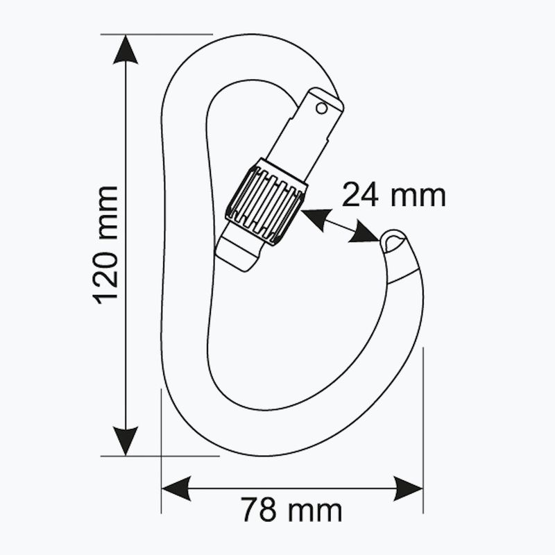Carabiner CAMP Atom Lock blue 3