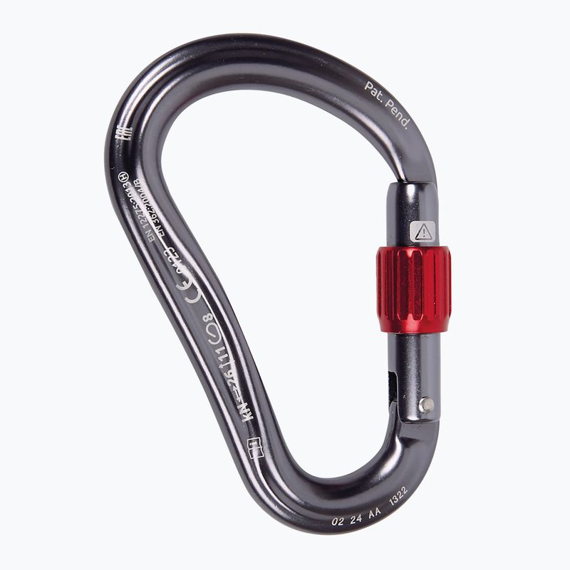Climbing carabiner CAMP Atom Lock gun metal 2