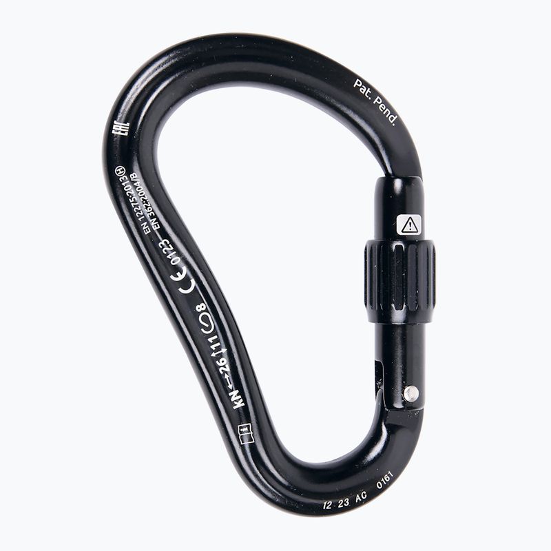 Climbing carabiner CAMP Atom Lock black 2