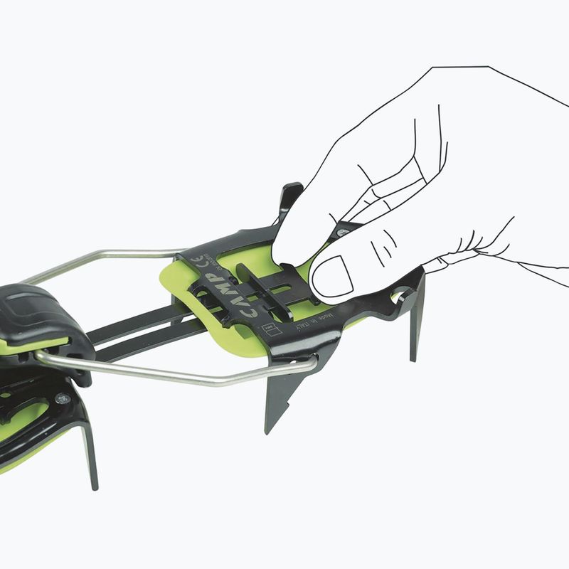 Automatic crampons CAMP Alpinist Pro - Auto/Semi Automatic green 8