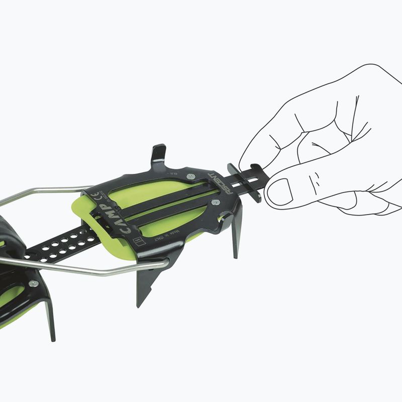 Automatic crampons CAMP Alpinist Pro - Auto/Semi Automatic green 9