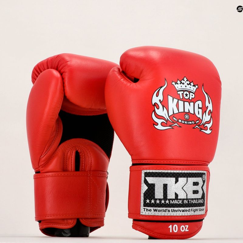 Top King Muay Thai Ultimate Air boxing gloves red TKBGAV-RD 7