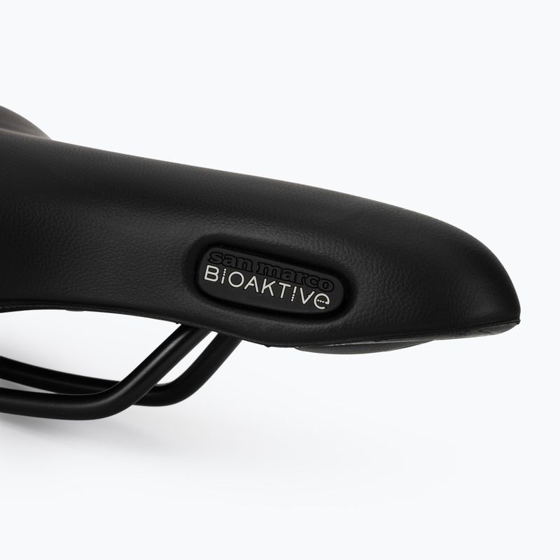 Men's SAN MARCO Trekking Biofoam Large 30-60° black matte bicycle saddle 6