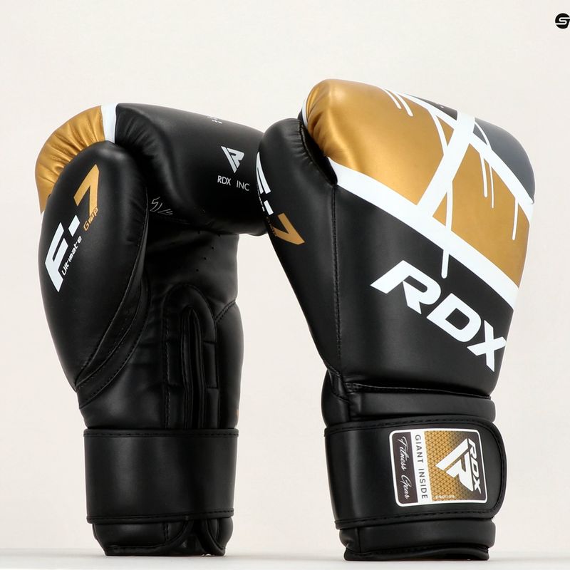 RDX BGR-F7 black/gold boxing gloves BGR-F7BGL 12