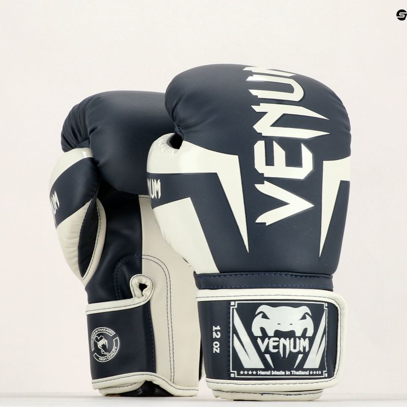 Venum Elite blue and white boxing gloves 1392 12