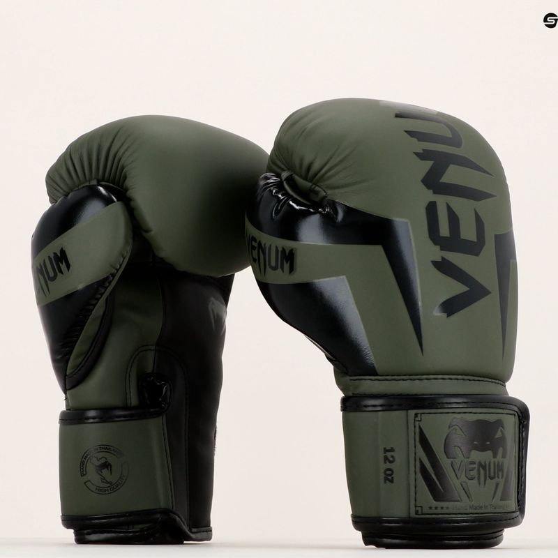 Venum Elite men's boxing gloves green VENUM-1392 8