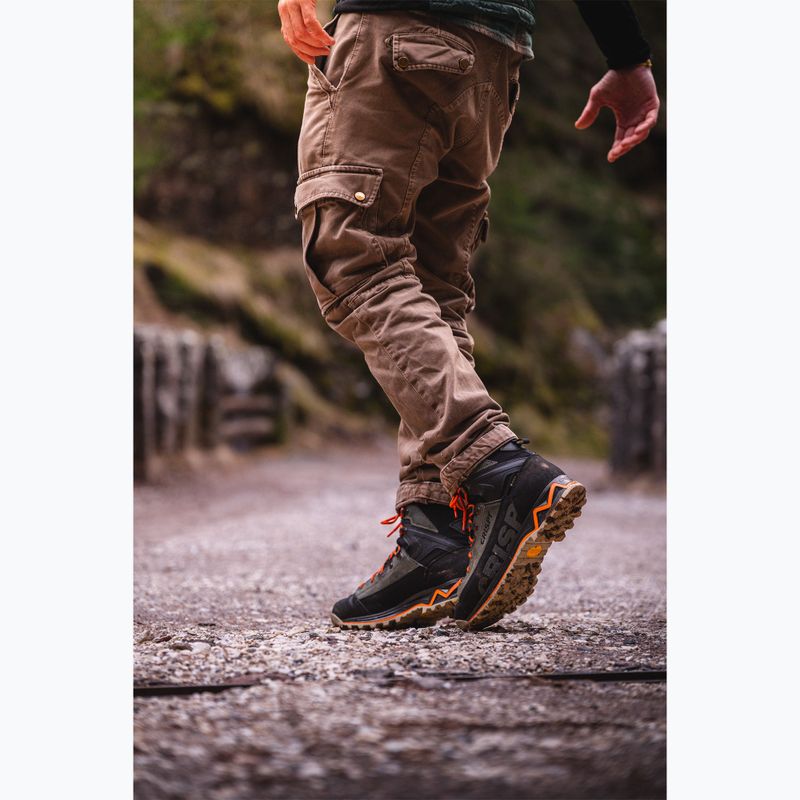 Trekking boots Crispi Attiva BP GTX black/orange 6