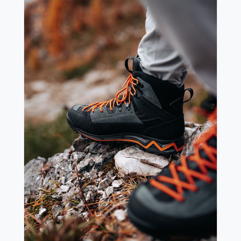 Trekking boots Crispi Attiva BP GTX black/orange 7