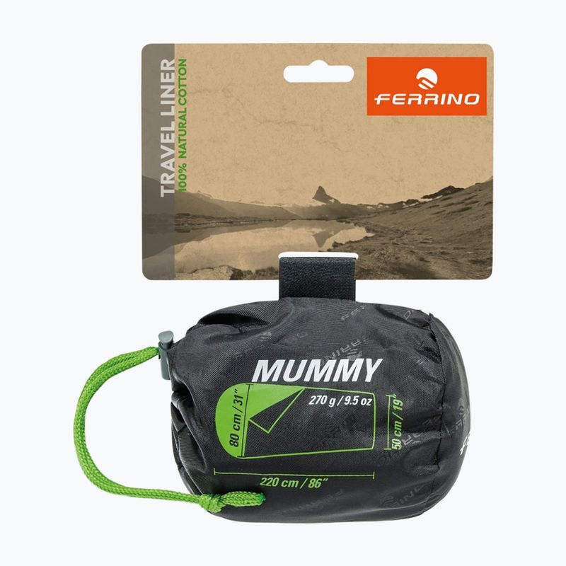 Ferrino Sheet Sleepingbag Travel Mummy white 2