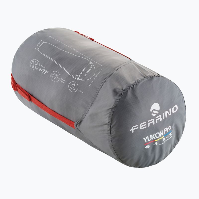 Ferrino Yukon Pro sleeping bag red 3