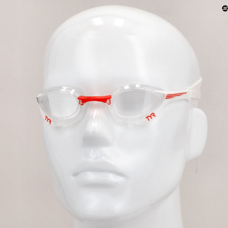 TYR Tracer-X Elite Racing swim goggles clear/red/navy LGTRXEL_642 10