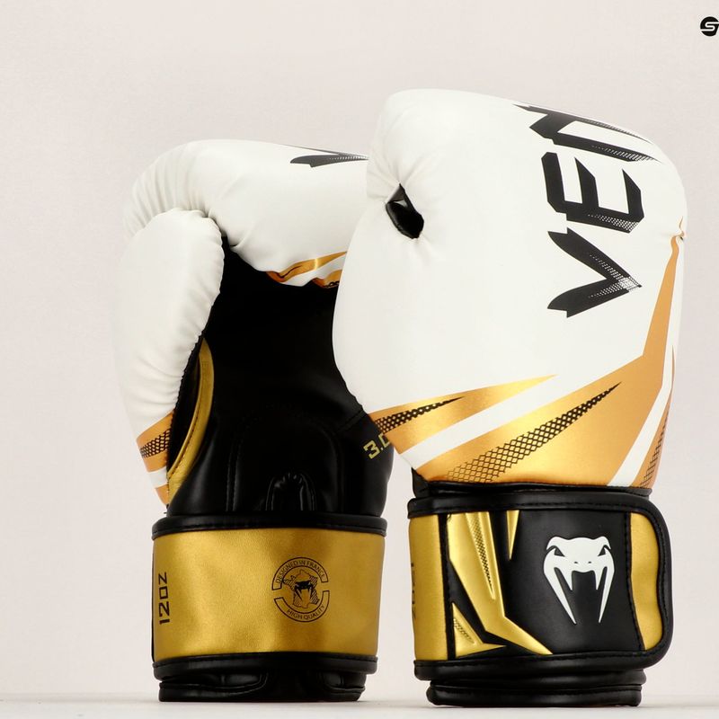 Venum Challenger 3.0 white and gold boxing gloves 03525-520 9