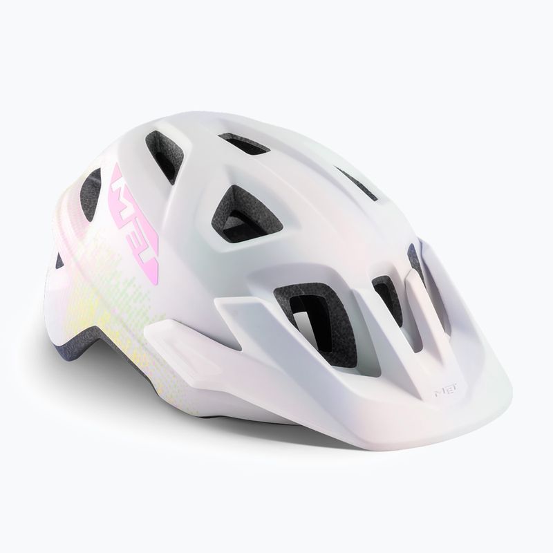 MET Eldar white matt children's bicycle helmet