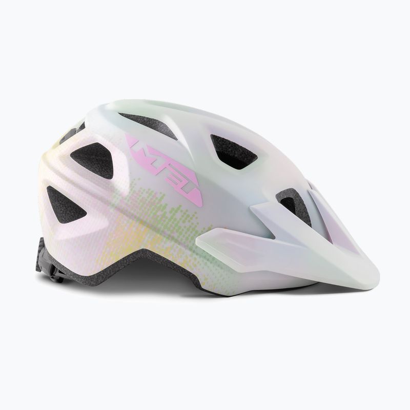 MET Eldar white matt children's bicycle helmet 2