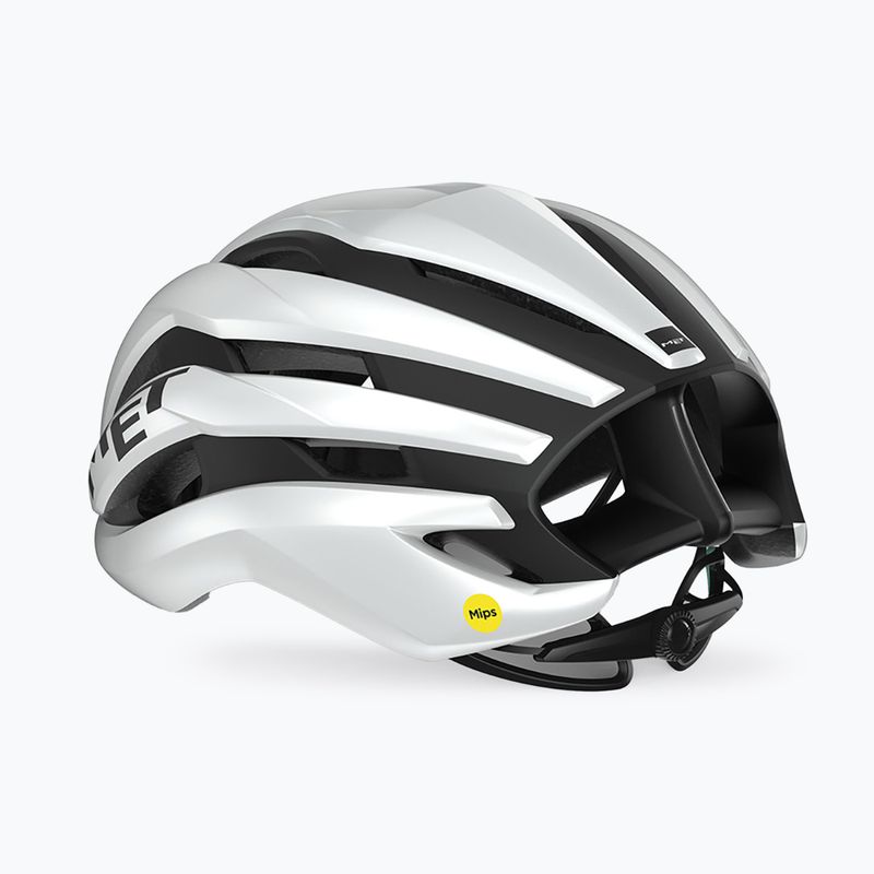 MET bike helmet Trenta Mips white/ black matt glossy 3