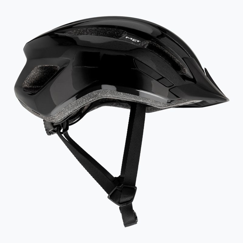 MET Downtown black glossy bicycle helmet 4