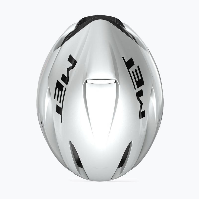 Bike helmet MET Manta MIPS white holographic glossy 4
