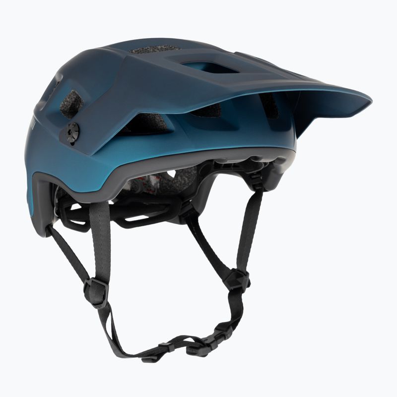 MET bicycle helmet Terranova teal blue/black metallic matt