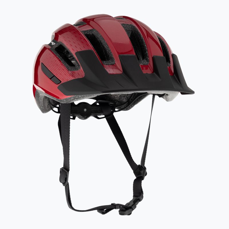 MET Downtown red glossy bicycle helmet