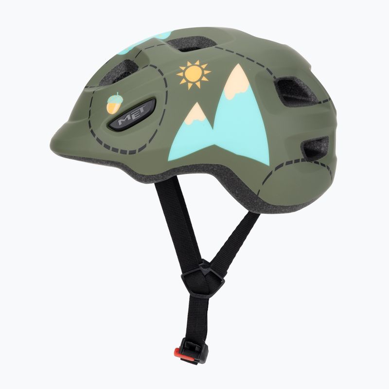 MET children's bicycle helmet Hooray green forest glossy 3