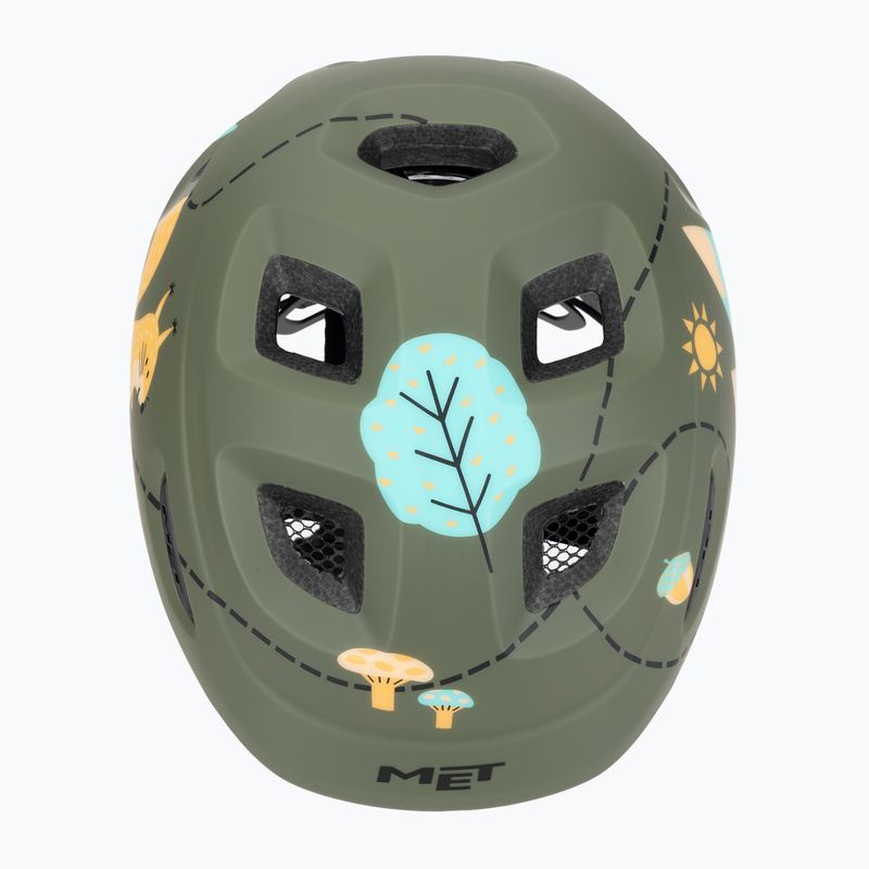 MET children's bicycle helmet Hooray green forest glossy 6