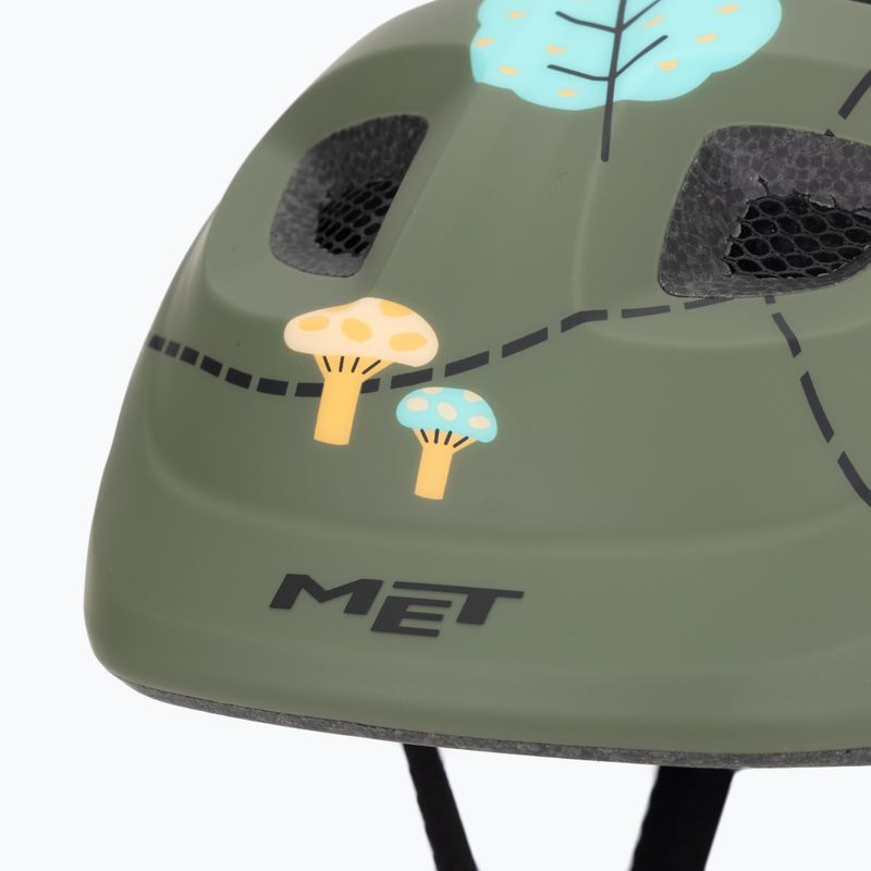MET children's bicycle helmet Hooray green forest glossy 7