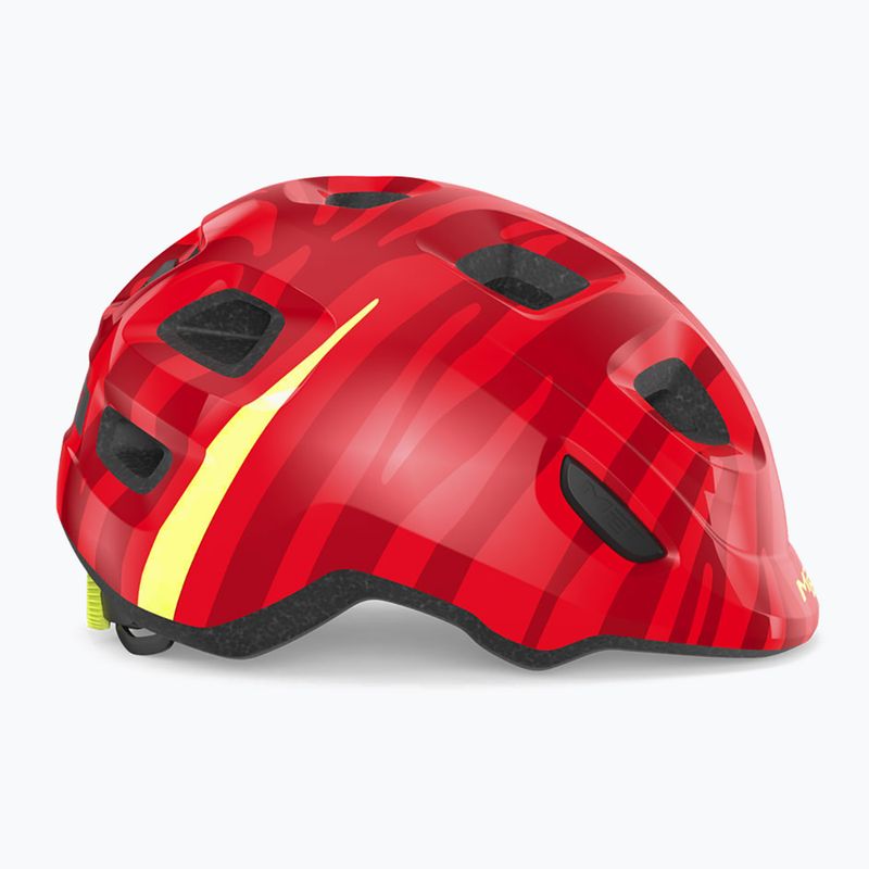 MET children's bicycle helmet Hooray red zebra matt 7