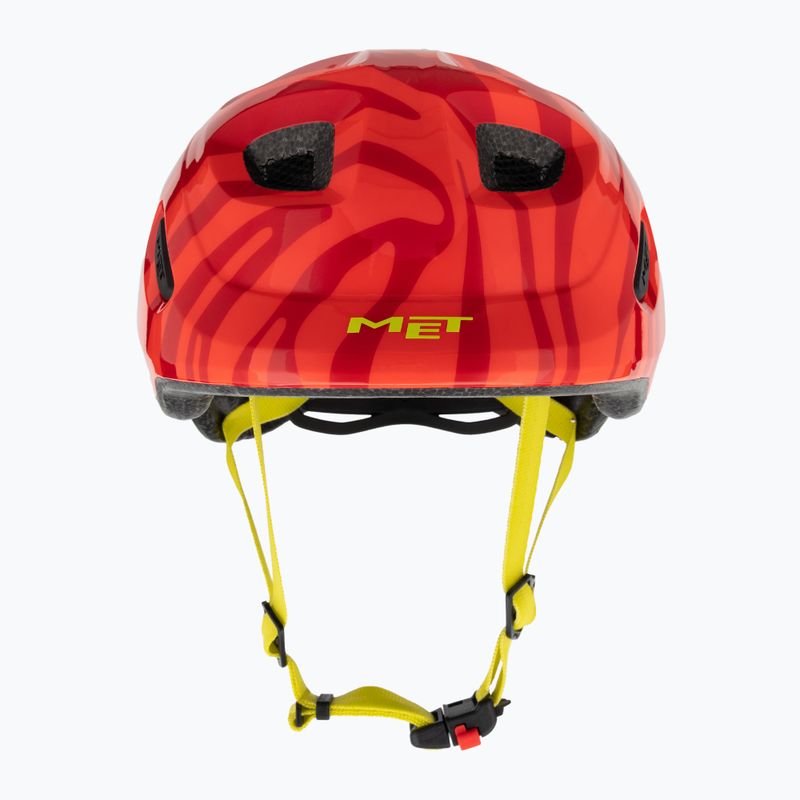 MET children's bicycle helmet Hooray red zebra matt 2