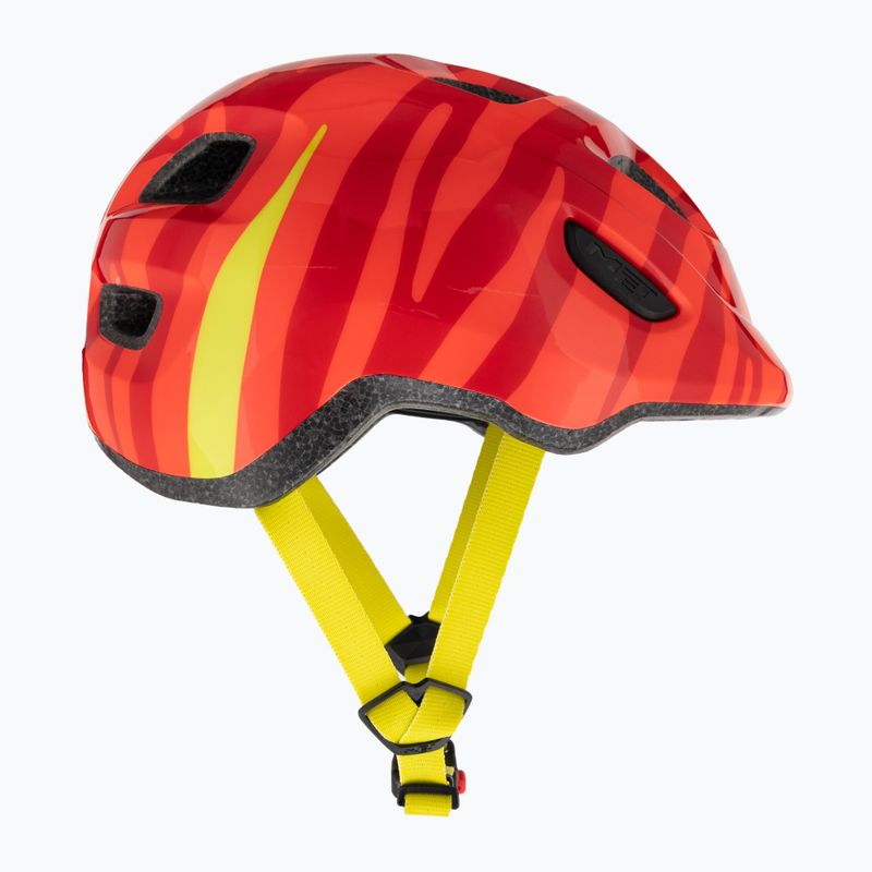 MET children's bicycle helmet Hooray red zebra matt 4