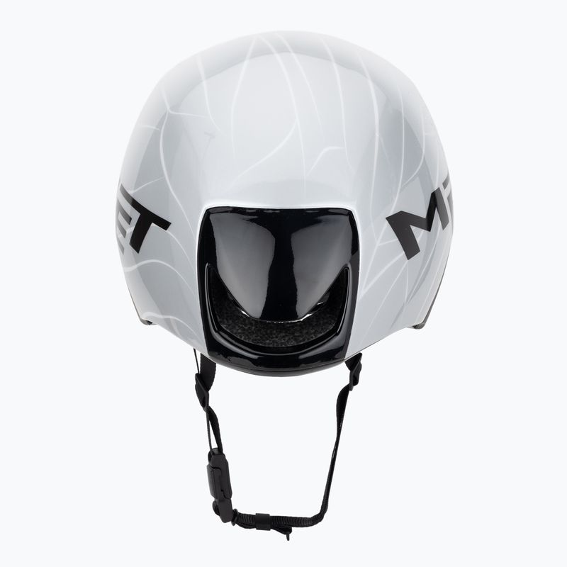 Bike helmet MET Codatronica white/silver matt glossy 4