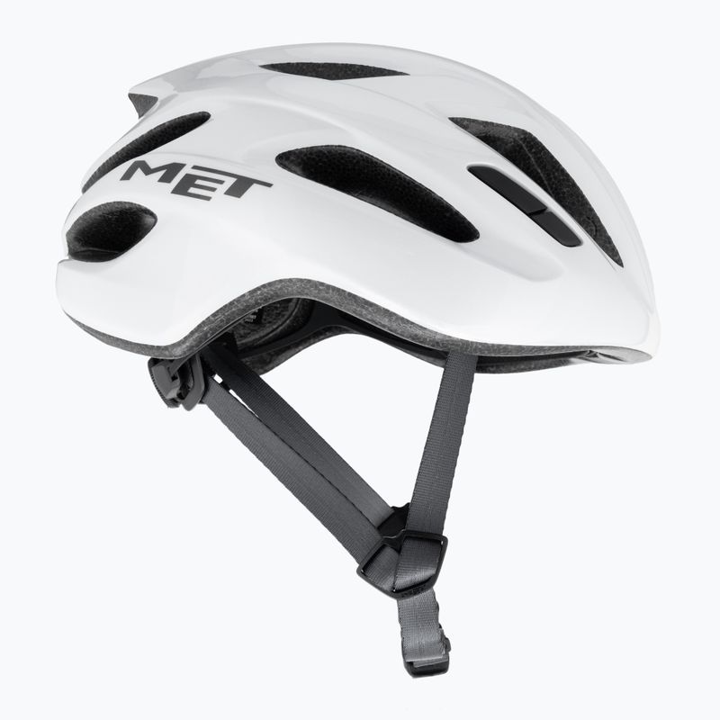 MET Idolo white glossy bicycle helmet 4