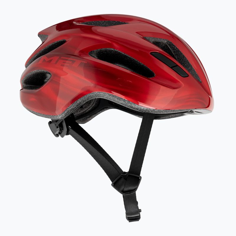 MET Idolo red metallic glossy bicycle helmet 4