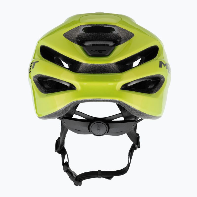 MET Idolo lime yellow metallic glossy bicycle helmet 3